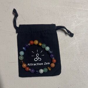 Rainbow Gemstone Beaded Bracelet - Multicolor